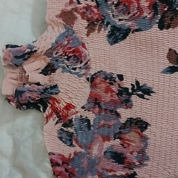 Zara Floral Turtleneck/Barbie core/Sz S/Pink/Cropped/Sexy - Picture 2 of 7